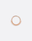 Petite Carbonado Seam Ring - 14K ROSE
