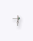 Dyna Drop - 14K WHITE - Emerald