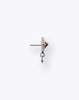 Dyna Drop - 14K WHITE - Ruby