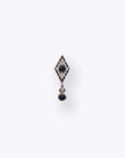 Dyna Drop - 14K WHITE - Blue Sapphire