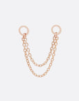 Tethered Double Chain - 14K ROSE