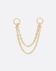 Tethered Double Chain - 14K YELLOW