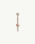 Hex Stud Orbit Charm - 14K ROSE