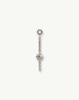 Hex Stud Orbit Charm - 14K WHITE