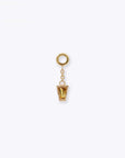 Linda Chain Charm - 14K YELLOW - Citrine