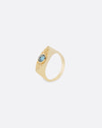 Mati Ring - GOLD - London Blue Topaz