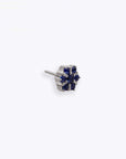 Peony - 14K WHITE - Blue Sapphire