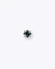 Stella 2mm London Blue Topaz 14K White Gold threadless end