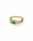 Verse Ring - 14K SOLID YELLOW - Emerald