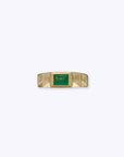 Verse Ring - 14K SOLID YELLOW - Emerald