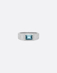 Verse Ring - SILVER - London Blue Topaz