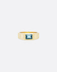 Verse Ring - GOLD - London Blue Topaz