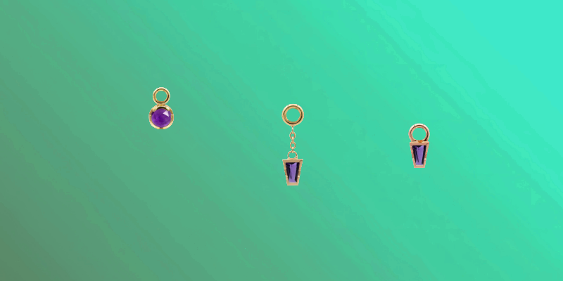 Amethyst Charms