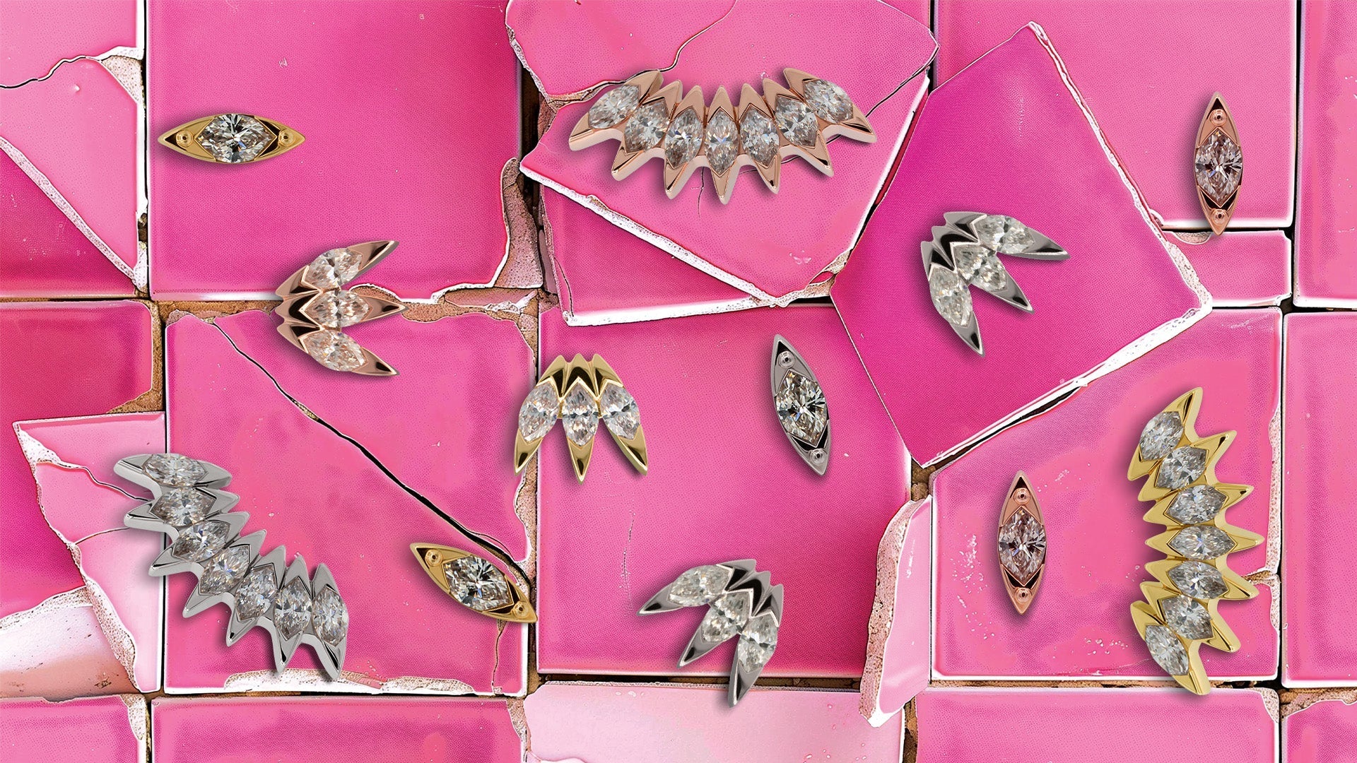 Marquise Diamond Ends