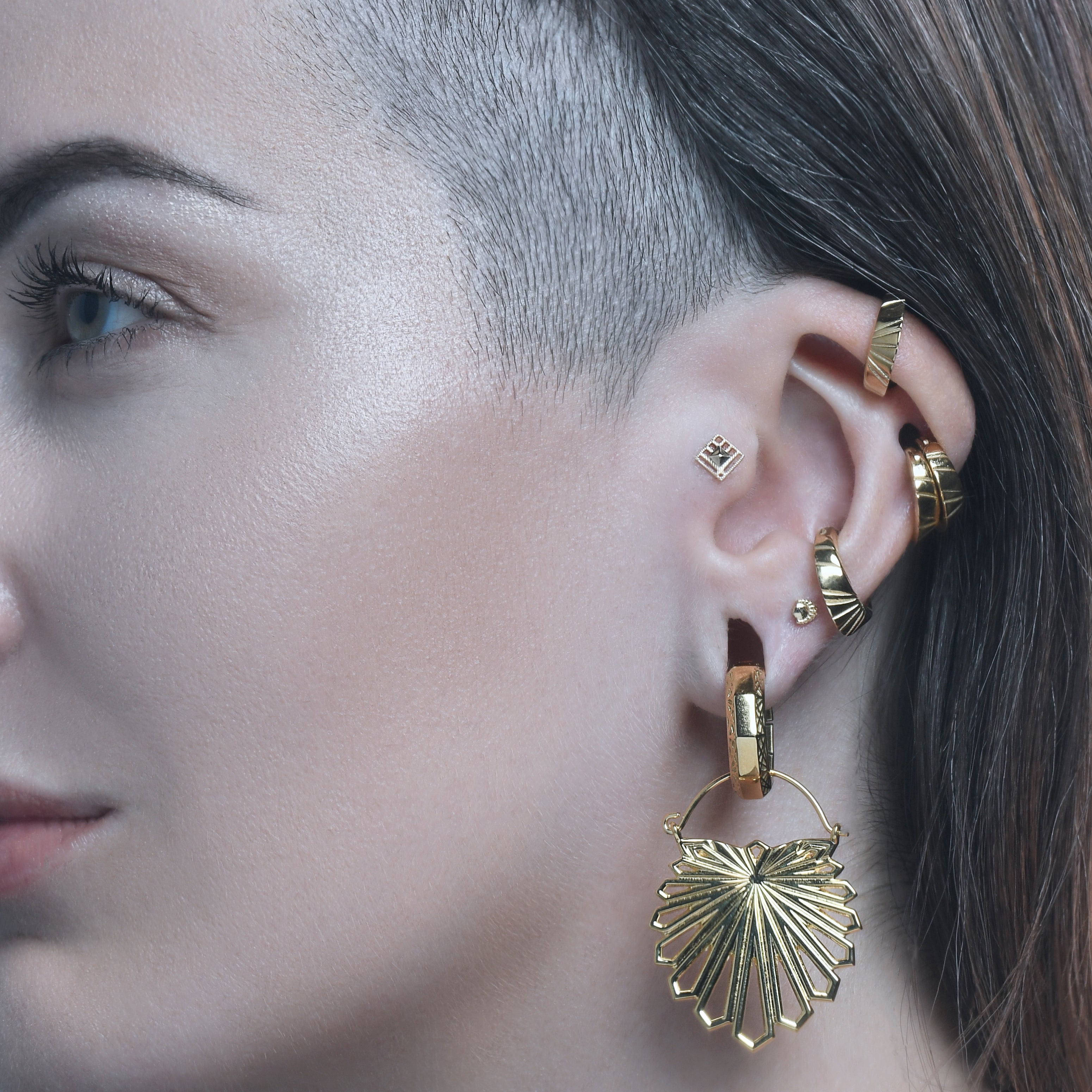 14K Large Gold Ends 6mm+