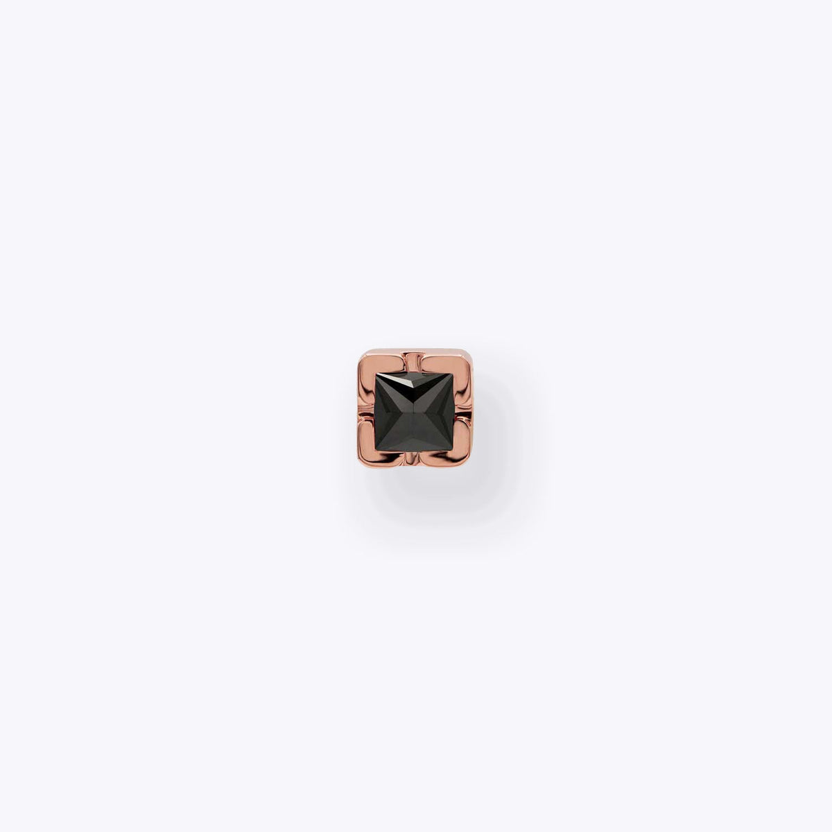 Chroma Black Onyx 14K Rose Gold threadless end