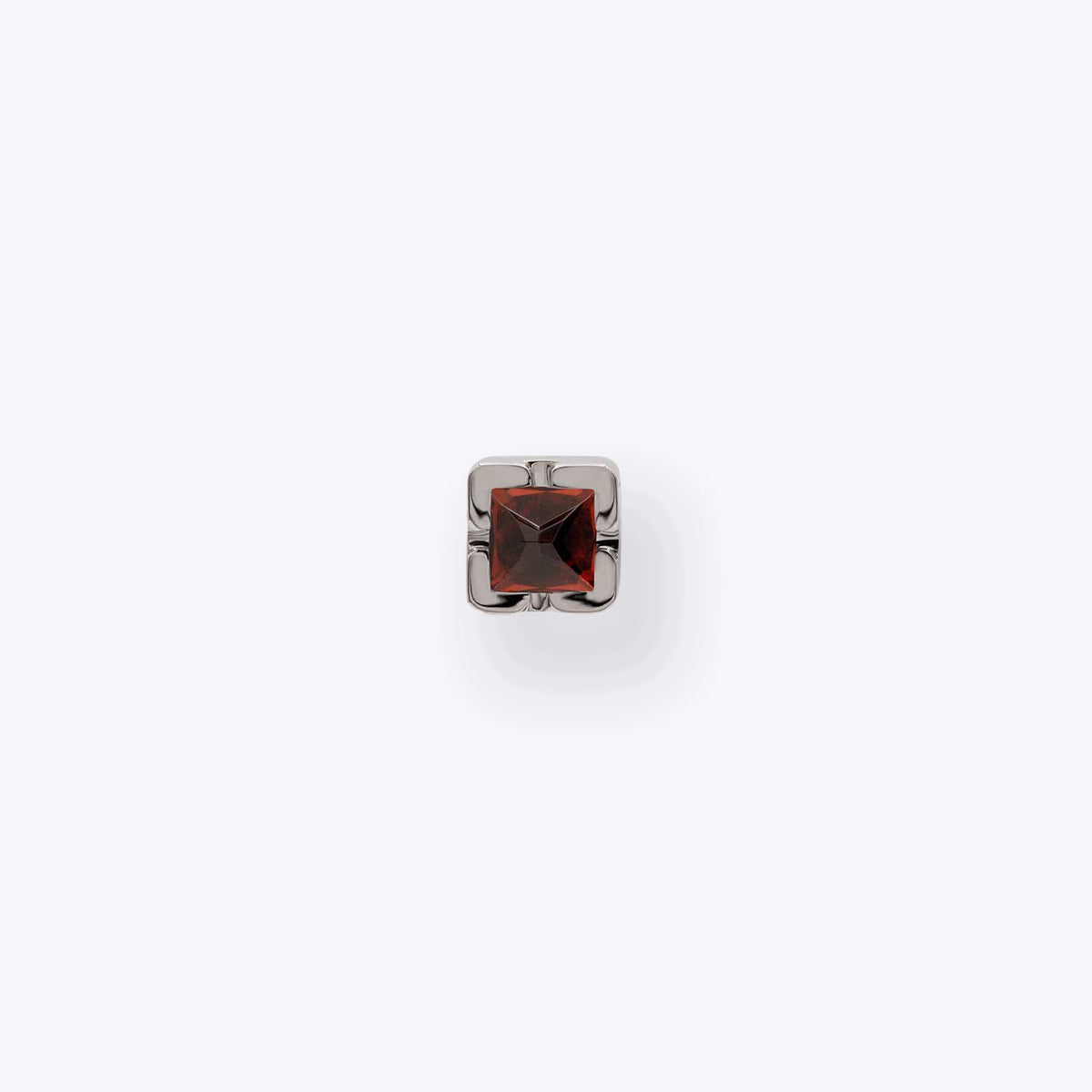 Chroma Garnet 14K White Gold threadless end