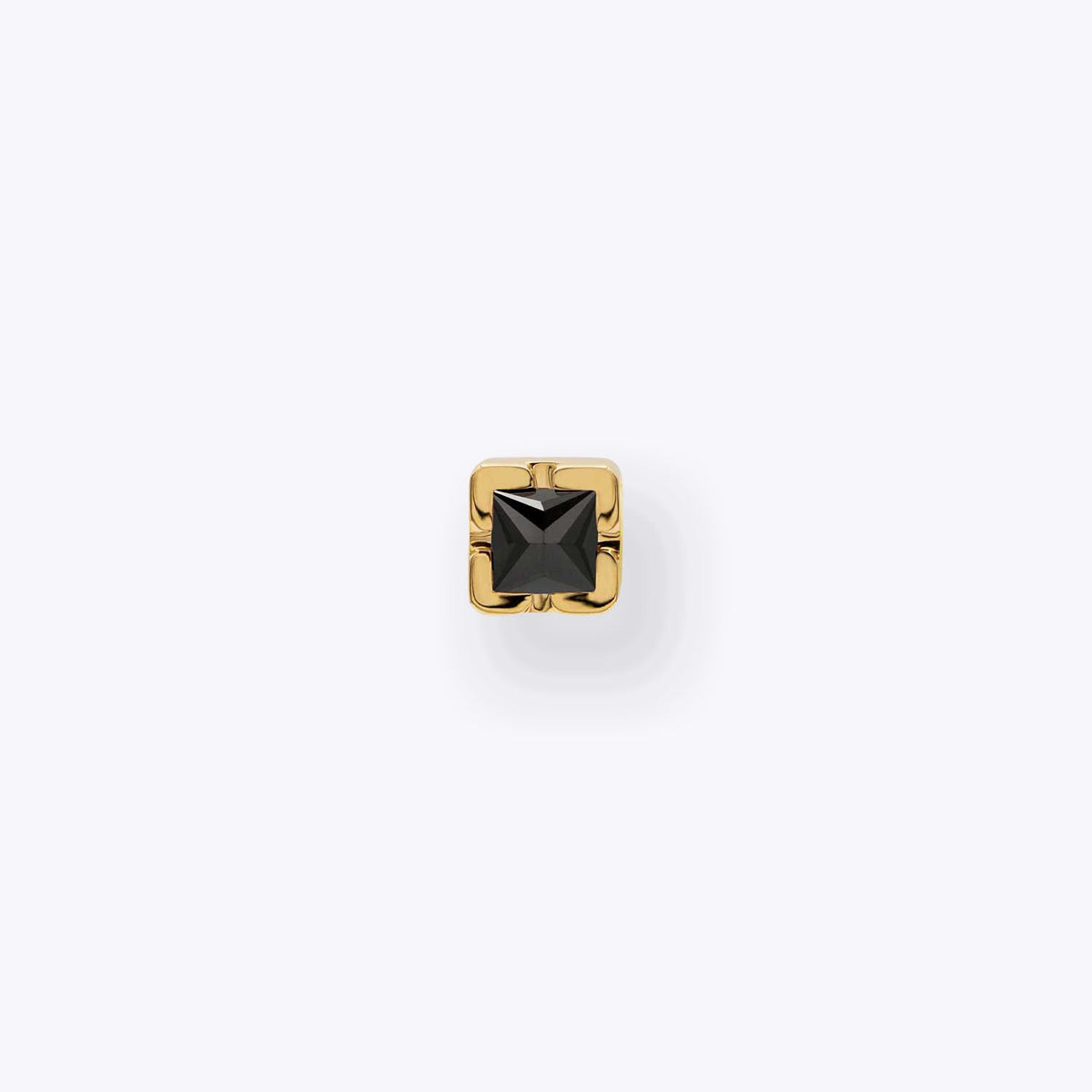 Chroma Black Onyx 14K Yellow Gold threadless end
