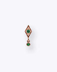 Dyna Drop - 14K ROSE - Emerald