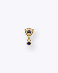 Hero Drop - 14K YELLOW - Blue Sapphire