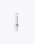 Hex Stud Orbit Charm - 14K WHITE