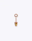 Linda Chain Charm - 14K ROSE - Citrine