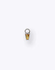Linda Charm - 14K WHITE - Citrine