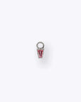 Linda Charm - 14K WHITE - Pink Tourmaline