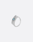 Mati Ring - SILVER - London Blue Topaz