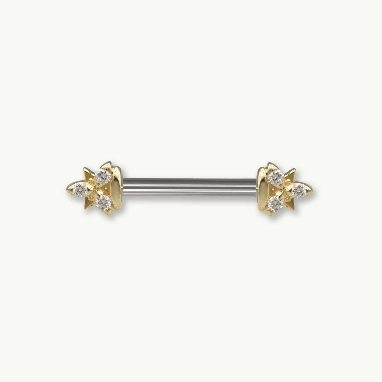 Neo Side-Set - 14K YELLOW - Diamond