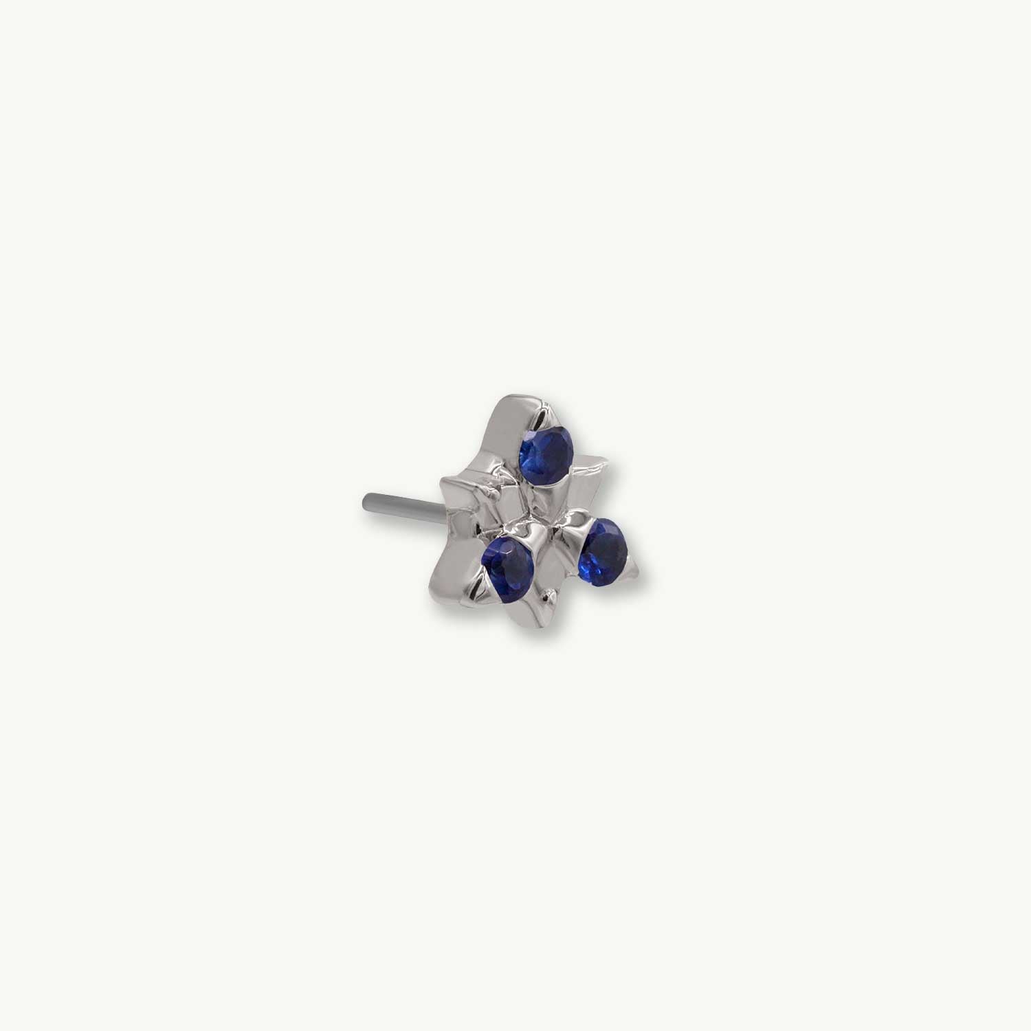 Neo - 14K WHITE - Blue Sapphire