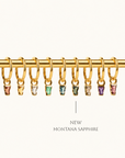Linda Charm - 14K ROSE - Montana Sapphire