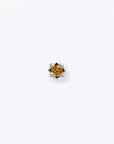 Stella 2mm Citrine 14K White Gold threadless end