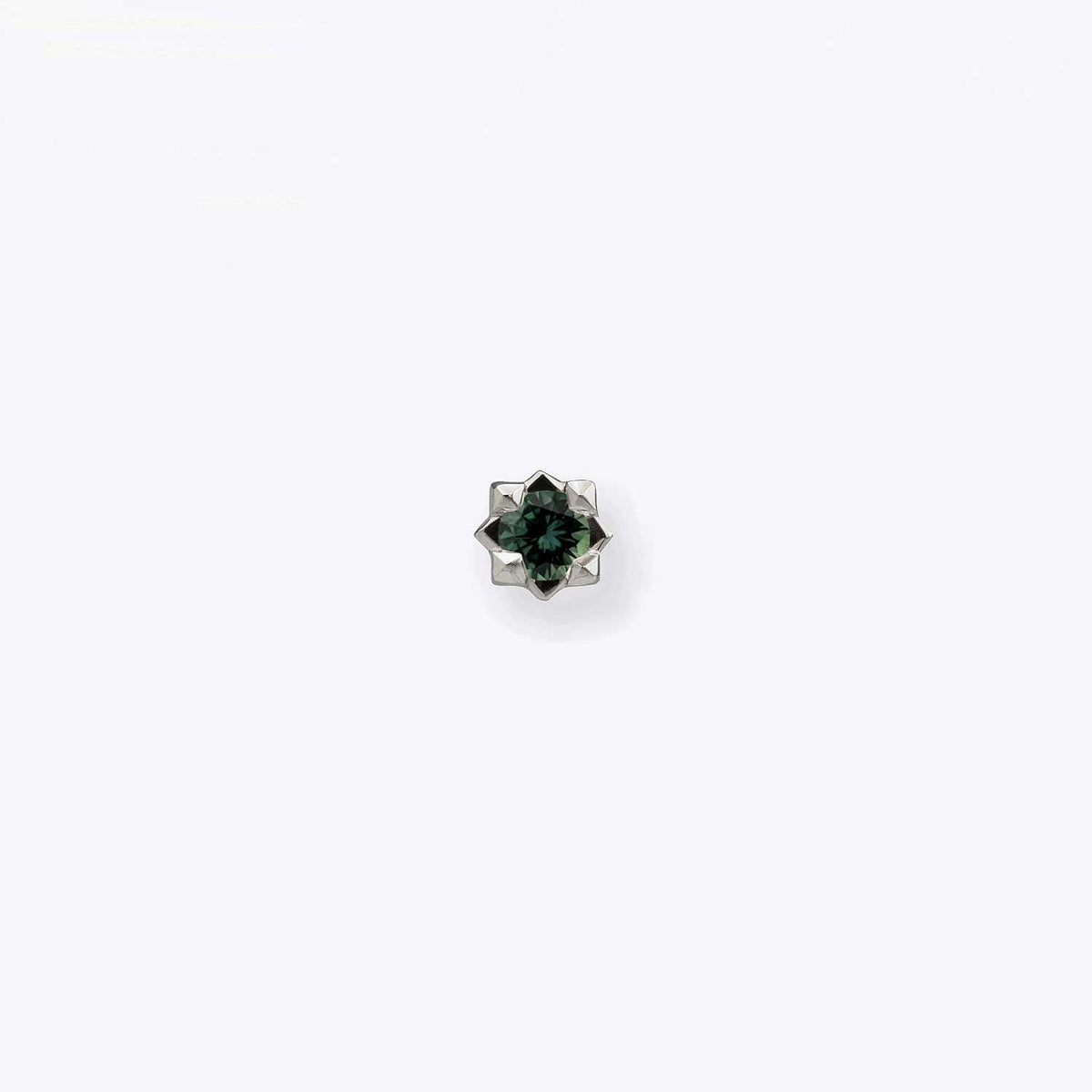 Stella 2mm Montana Sapphire 14K White Gold threadless end