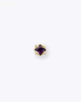 Stella 2mm Amethyst 14K Yellow Gold threadless end
