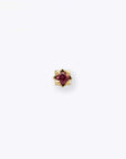 Stella 2mm Pink Tourmaline 14K Yellow Gold threadless end