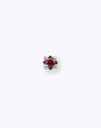Stella 2mm Pink Tourmaline 14K White Gold threadless end