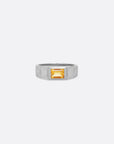Verse Ring - SILVER - Citrine
