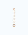 Niko Chain Charm - WHITE TOPAZ