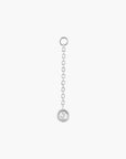 Niko Chain Charm - WHITE TOPAZ